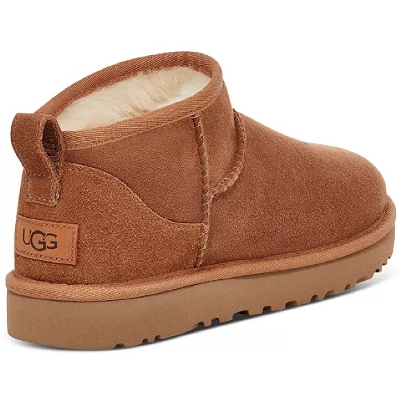 Women's Classic Ultra Mini Booties - Chestnut 5 - Picture 7 of 9